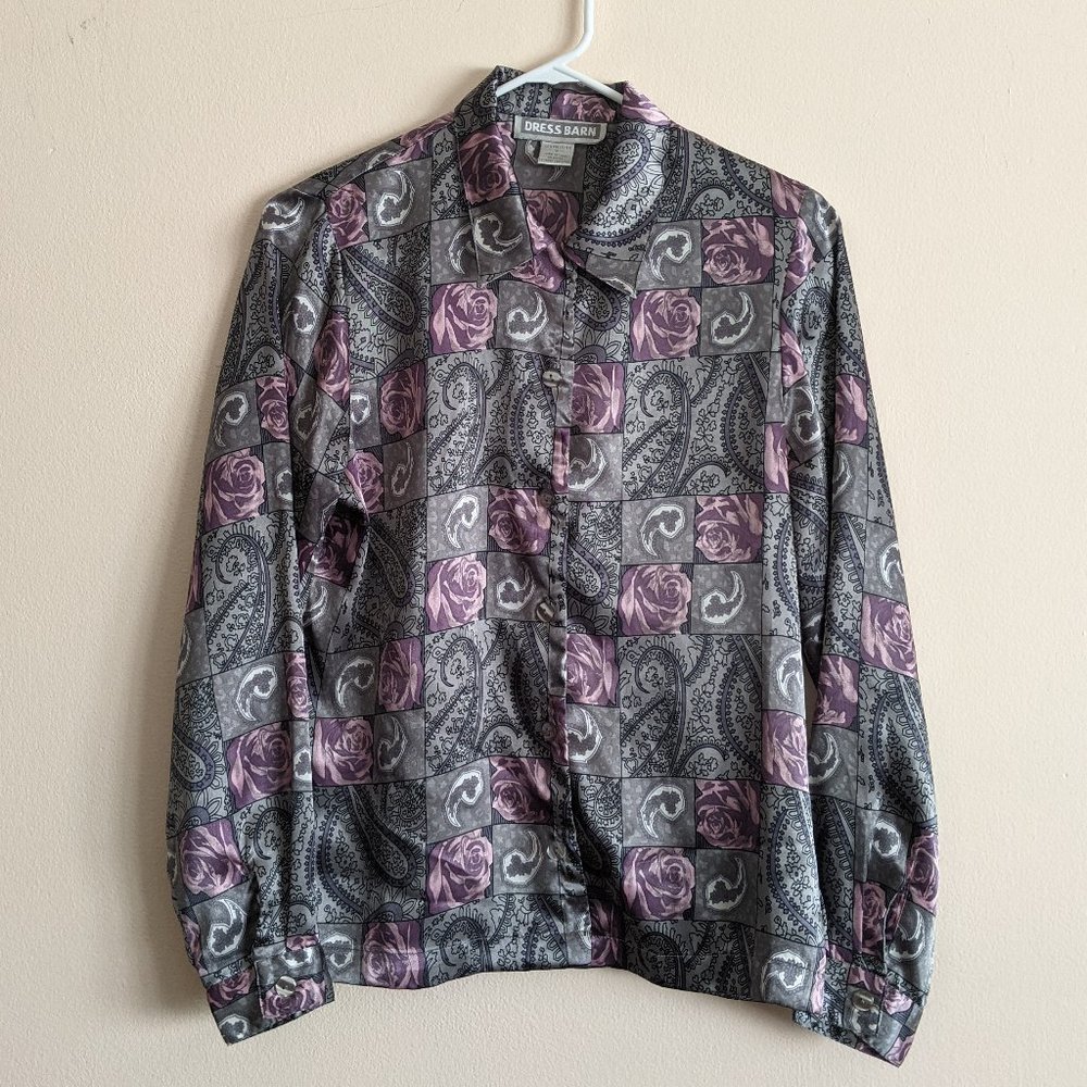 Vintage 80s Gothic Blouse